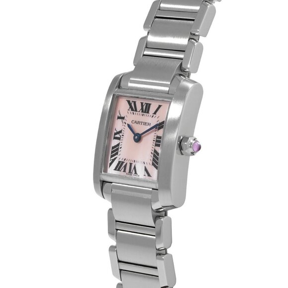 CARTIER Tank Francaise SM W51028Q3 Pink shell Ladies Watches quartz Used Ginzo - Picture 3 of 5